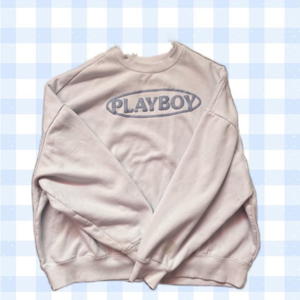 Pastel Blue Oversized Crewneck